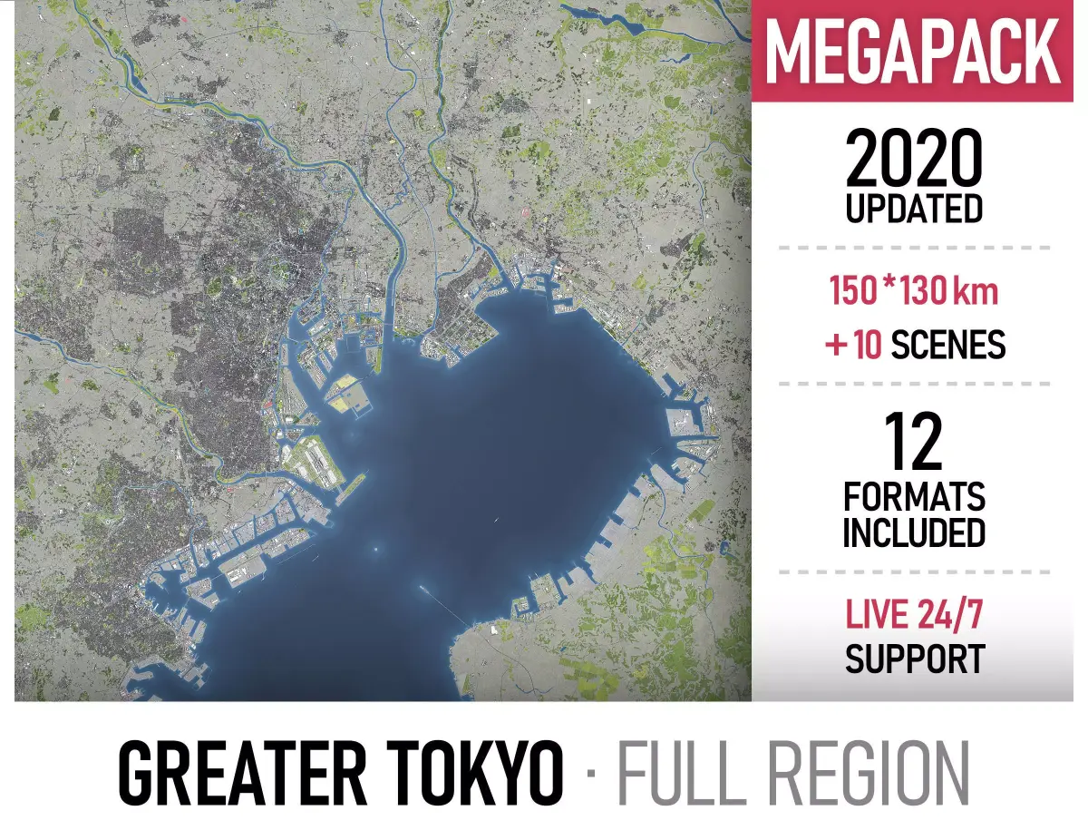 Greater Tokyo 3D Model Pack purchase
