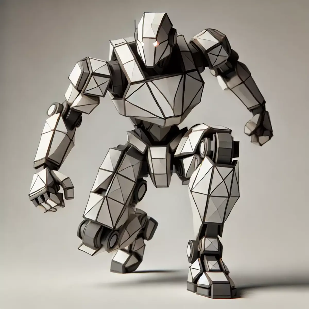 Low-Poly Combat Robot 3D model