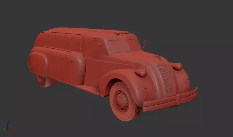 Dodge Airflow RX-70 Tank Truck 1938 3D print model