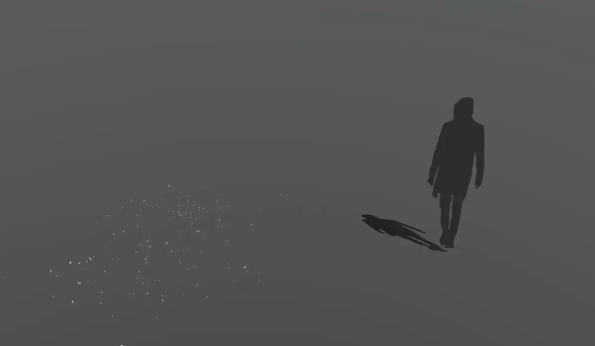 Feather Wind blows 300 feathers Low-poly 3D model