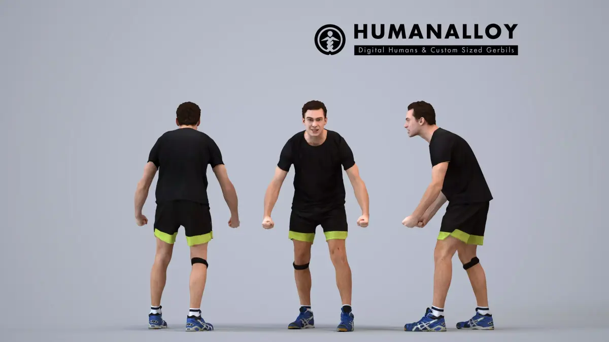 00510Gael007 - Adult Caucasian man standing in basketball 3D model
