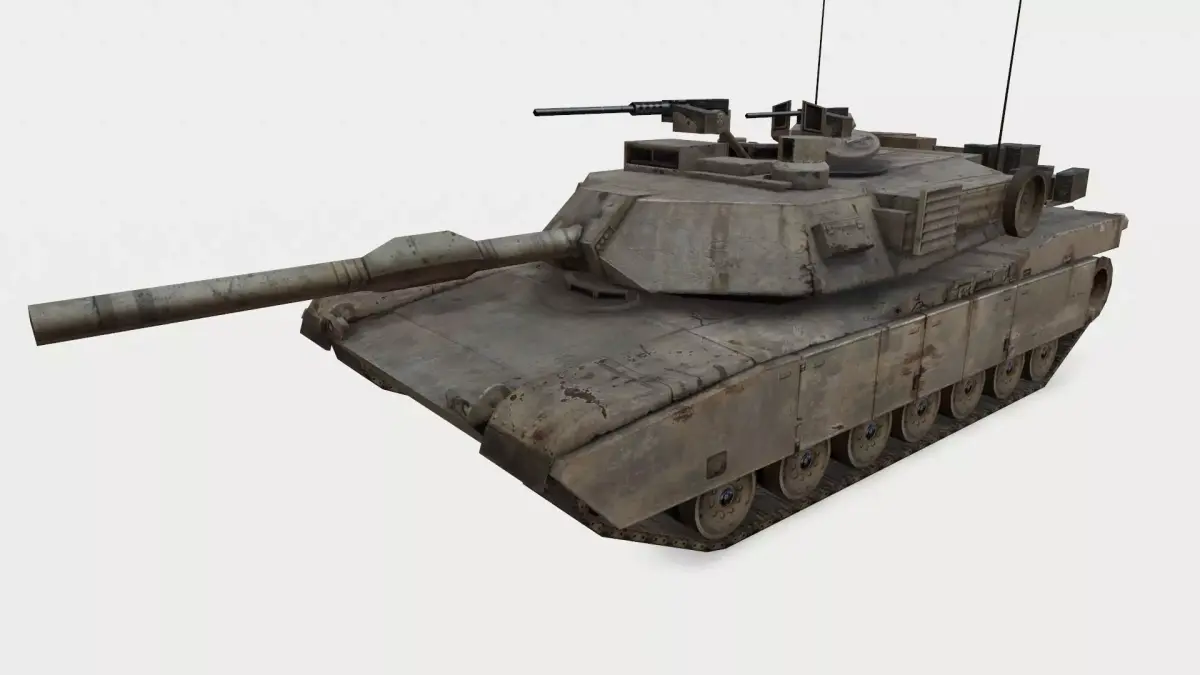 Abrams M1A3 Low-poly 3D model