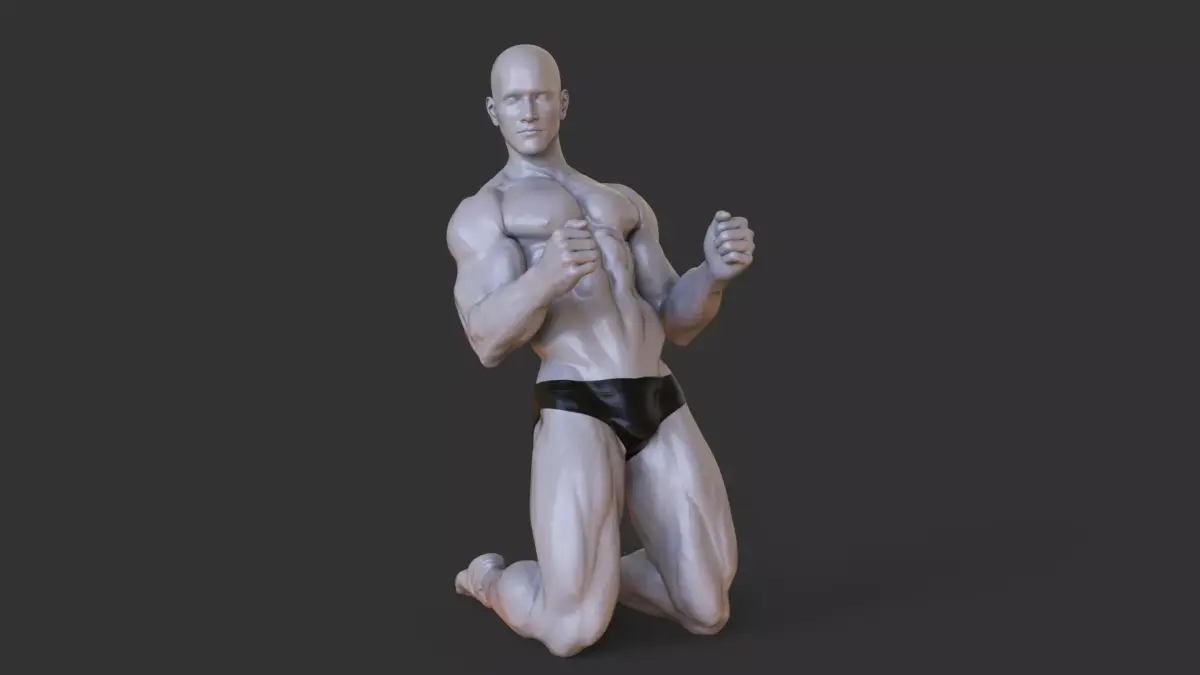 Bodybuilder Pose 3D print model purchase