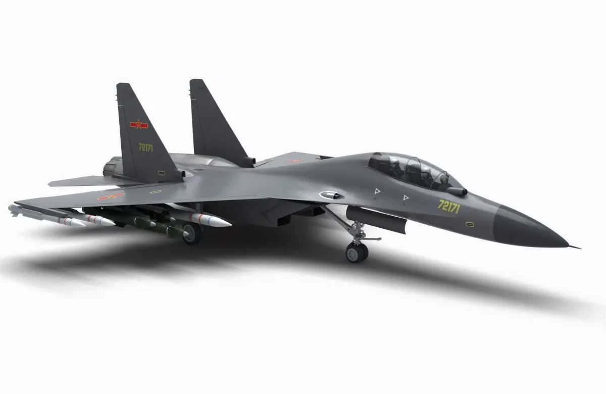 China J-16 Multirole Fighter 3D model