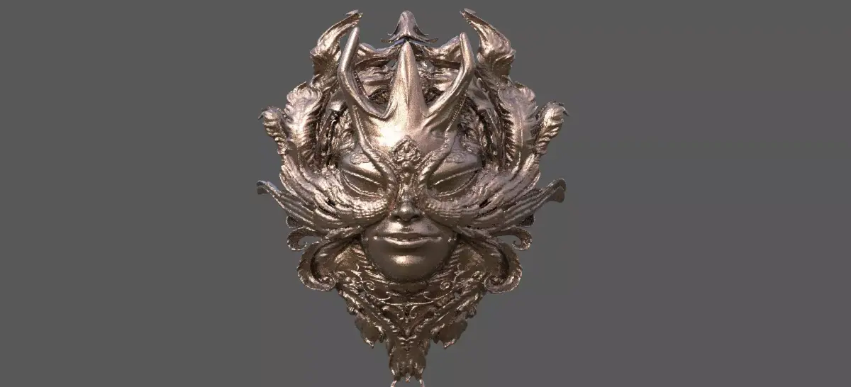 Baroque Hera Mask 2 3D model