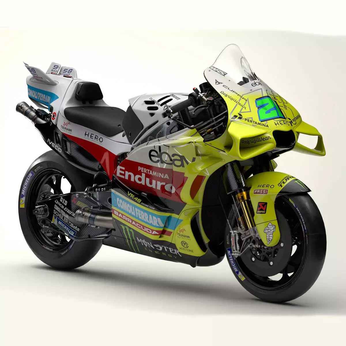 Pertamina Enduro VR46 Ducati MotoGP Bike  Low-poly 3D model