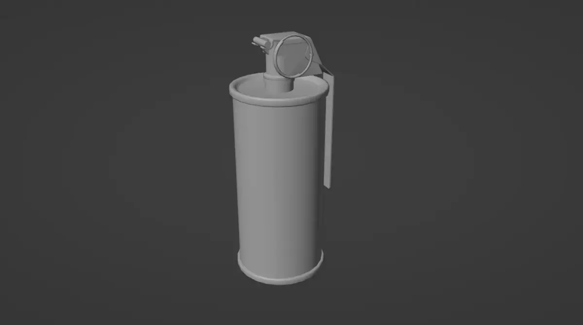 Smoke grenade m18 Free 3D model