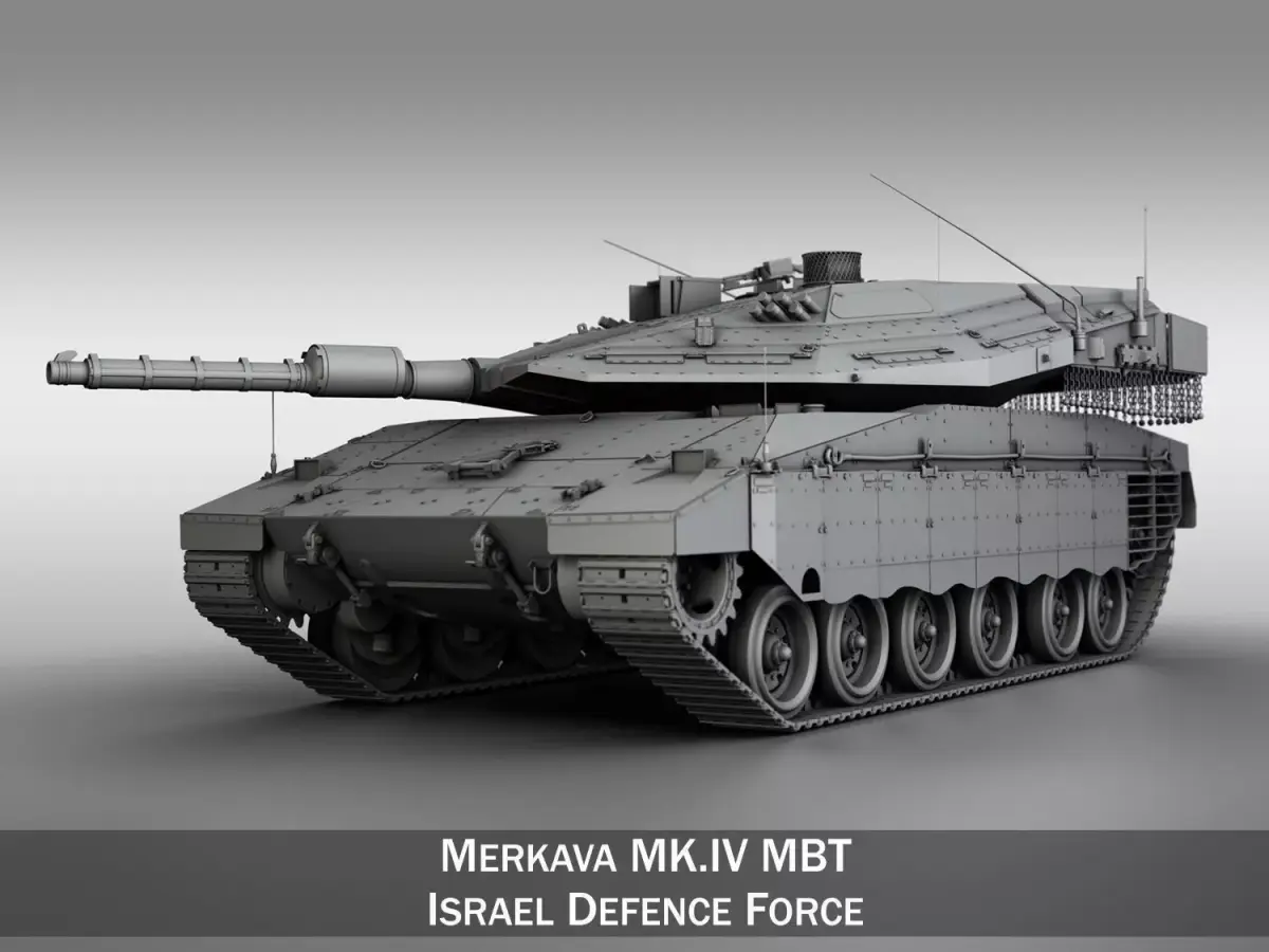 Merkava IV MBT 3D model purchase