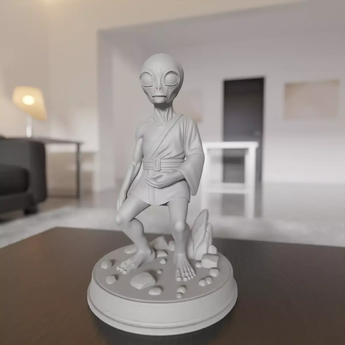alien Star monk 3D print model