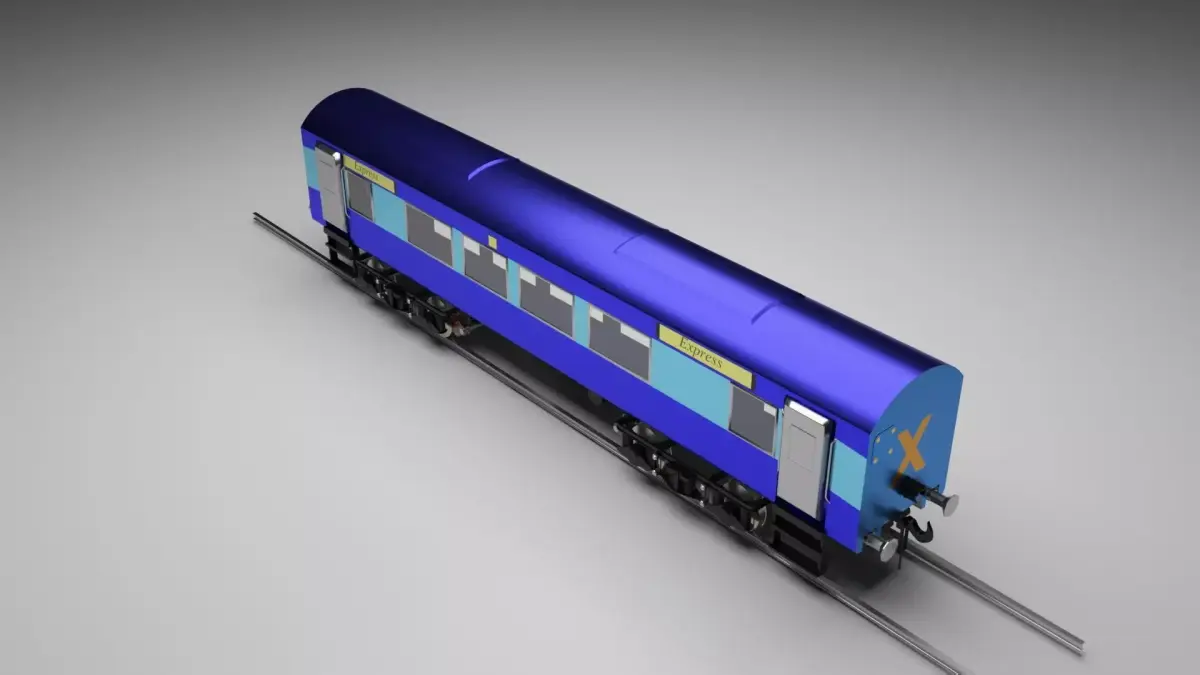 Express Train 3D model