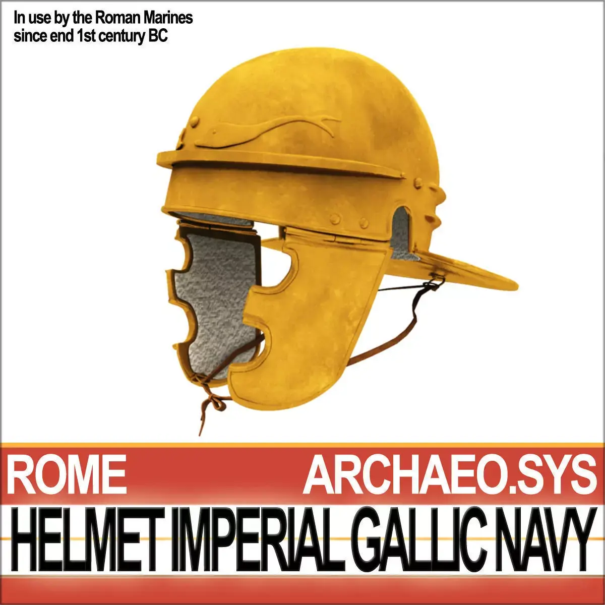 Roman Helmet Imperial Gallic Navy 3D model