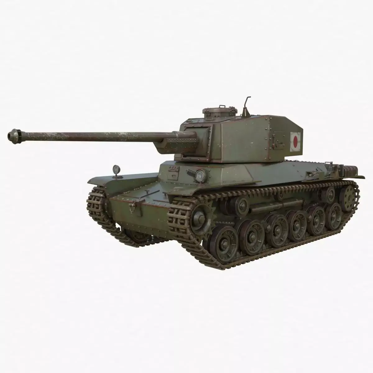Tank Type 3 Chi-Nu Japan Vray 3D model