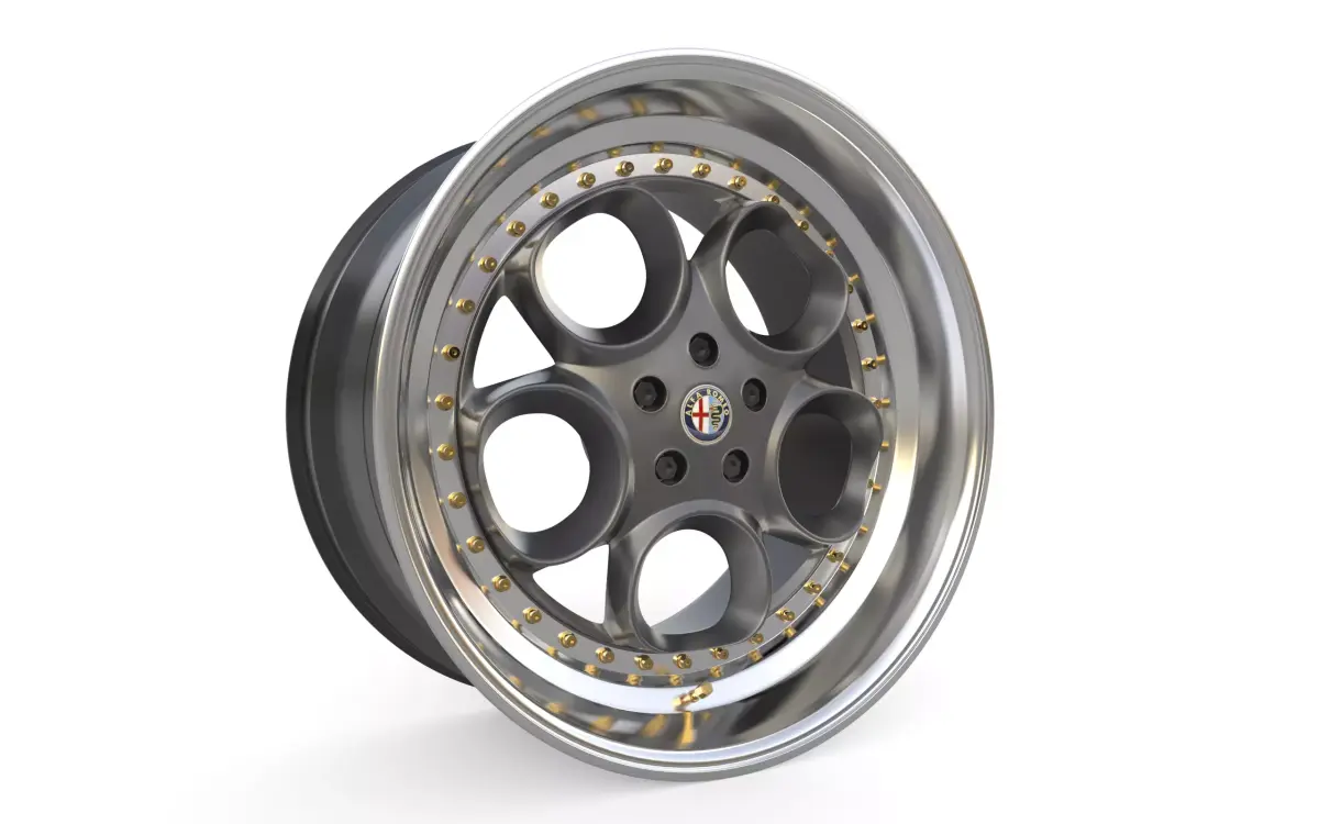 Alfa Romeo custom wheels 3D model