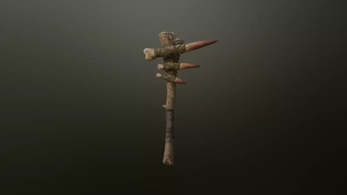 Club Weapon Free low-poly 3D model