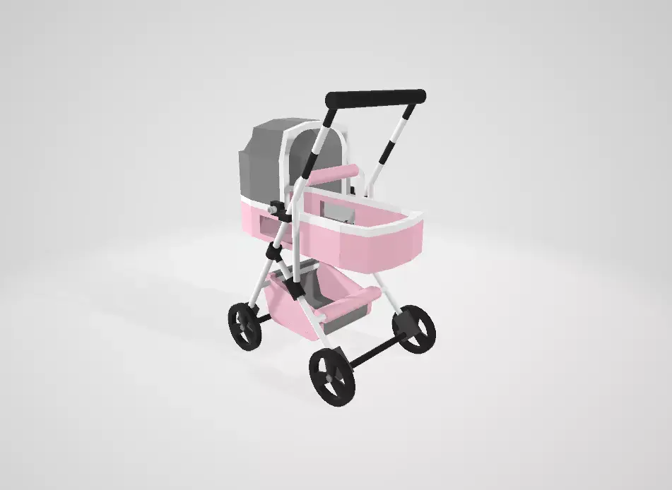 baby carriage Free 3D model