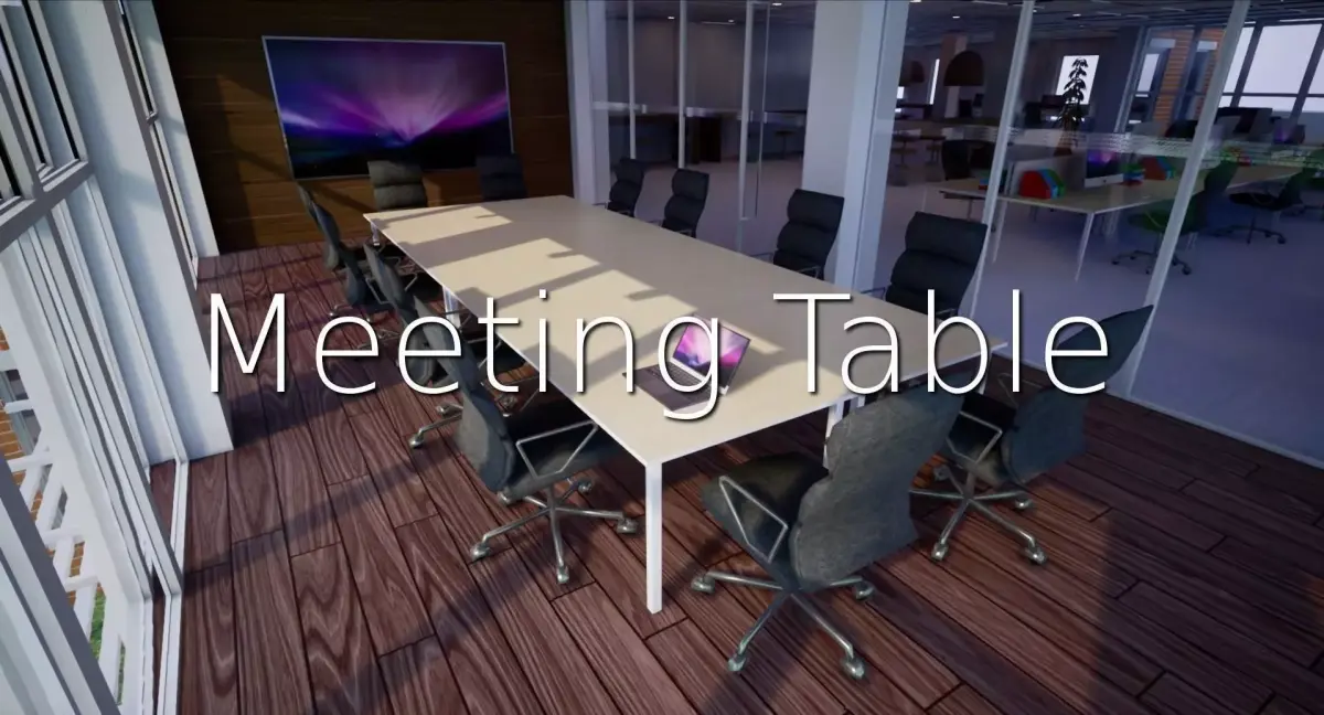 Meeting Table SHC Quick Office lm Low-poly 3D model