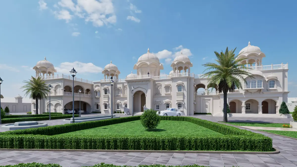 Rajasthani heritage Haweli 3D model