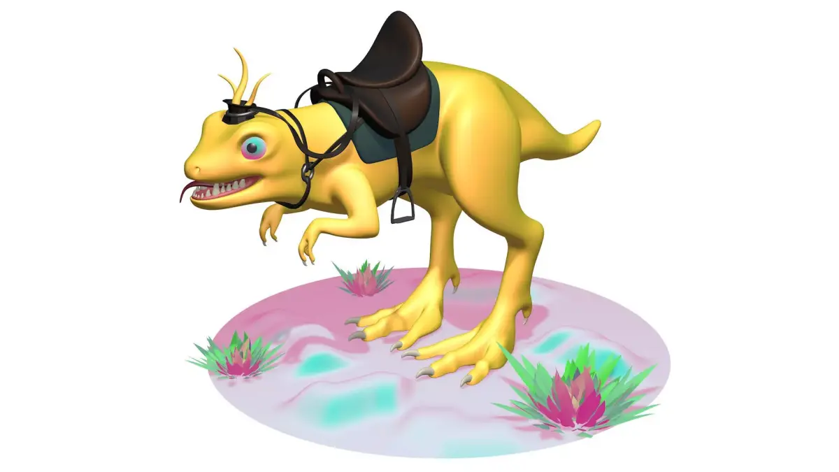 DinoHorse t-rex riding horse 3D model