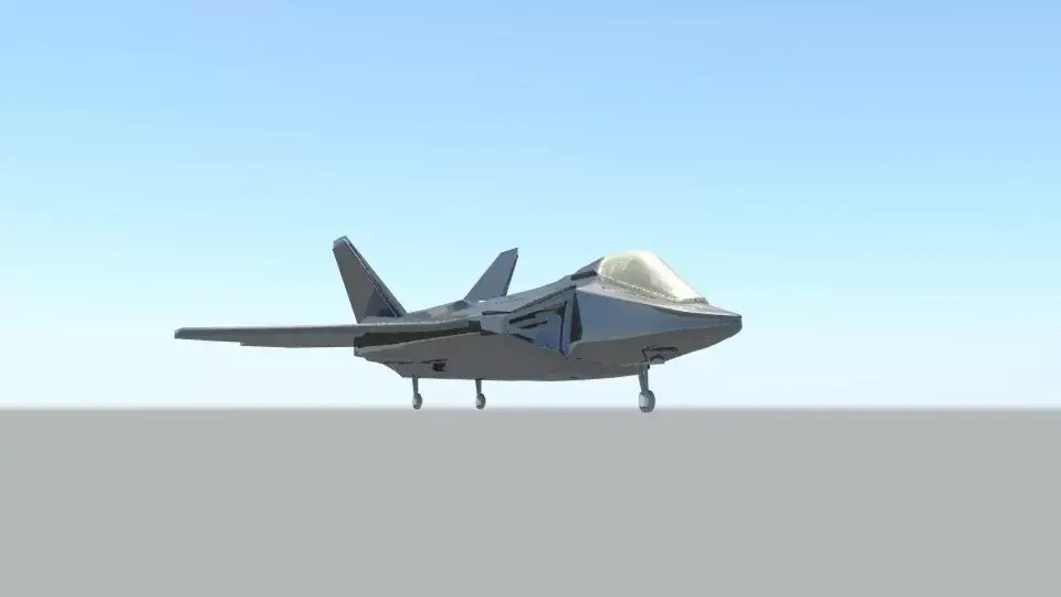 f-22 airplane  3D model