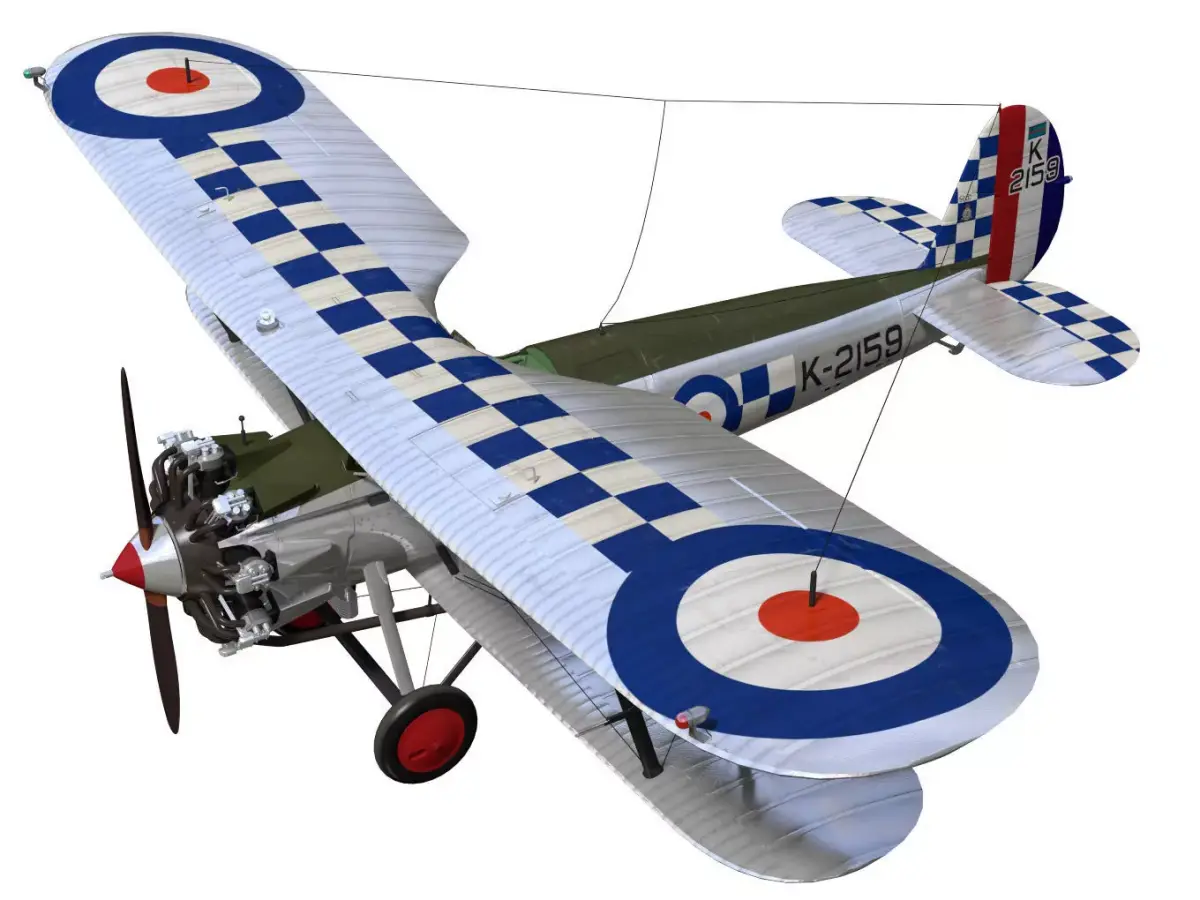 Bristol Bulldog Mk-II 3D model 4