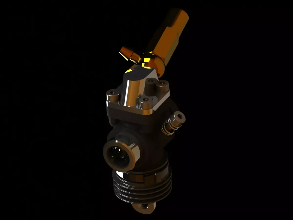 Nitro Engine Carburetor for Rc Cars 3D model