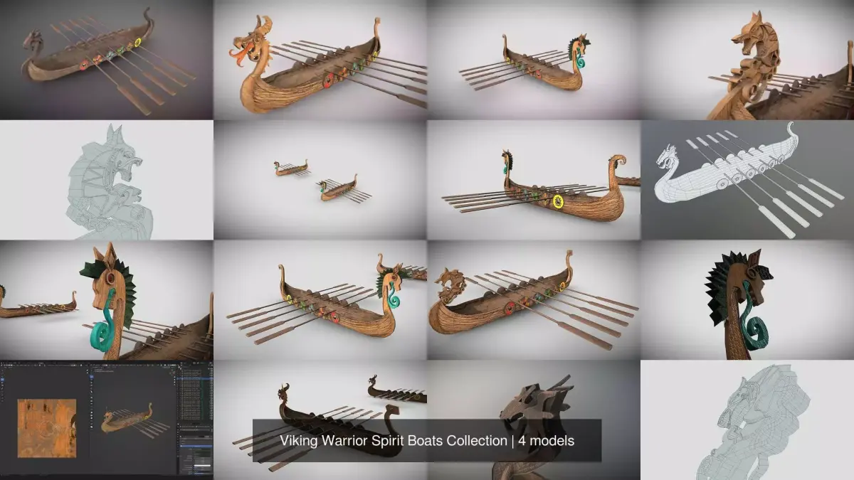 Viking Warrior Spirit Boats Collection 