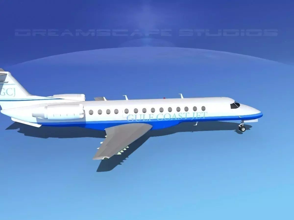 Embraer ERJ-135 Gulf Coast Jet 3D model