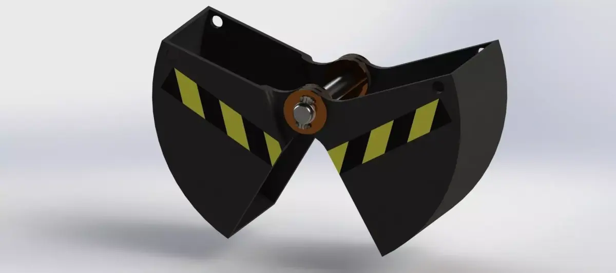 Hydraulic excavation system 3D model