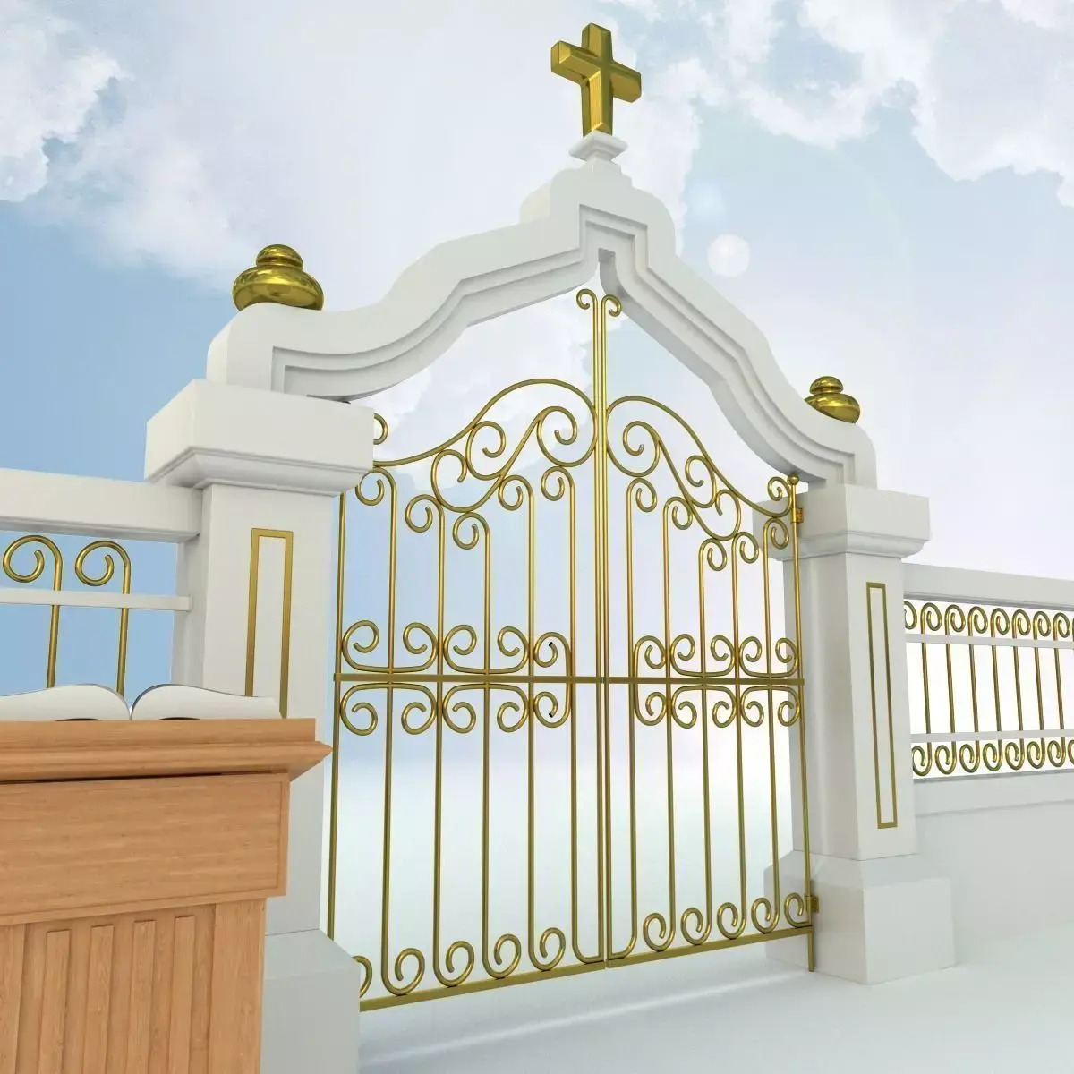 Pearly Gates of Heaven 3D model
