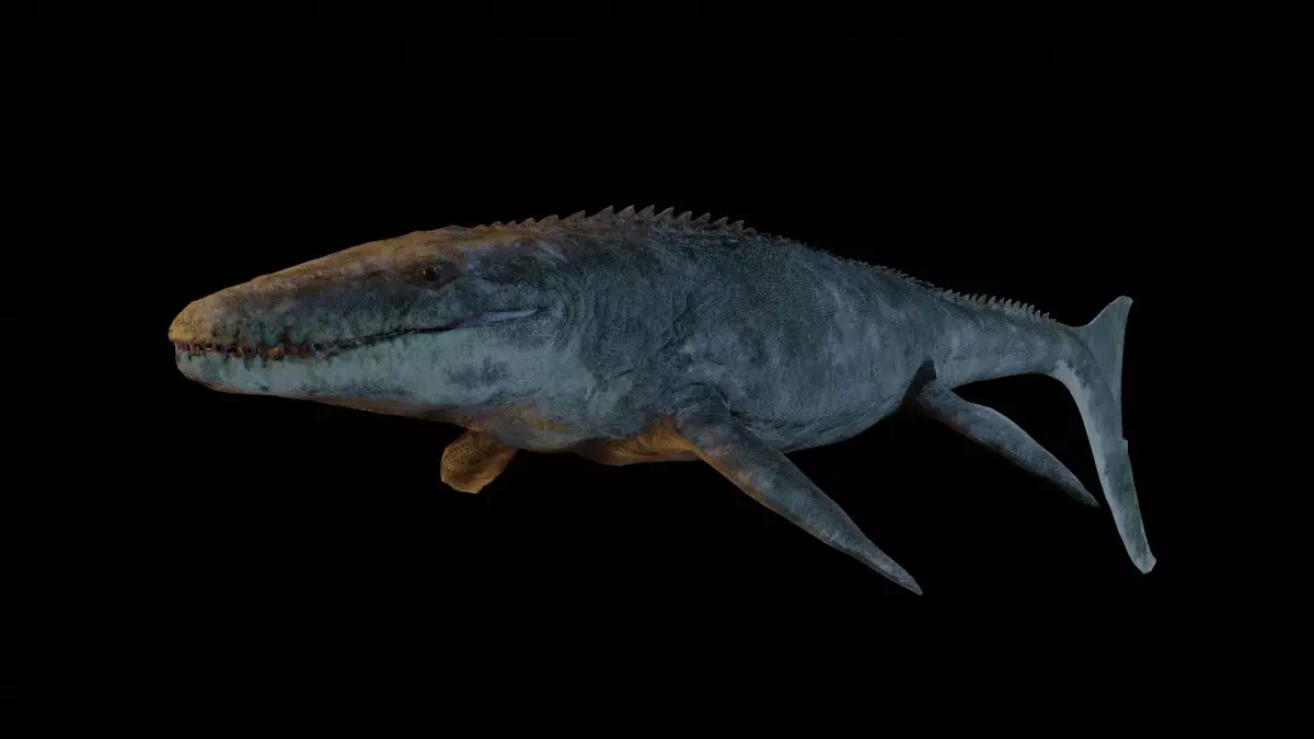 Mosasaurus Movie accurate 3D Model Low-poly 3D model