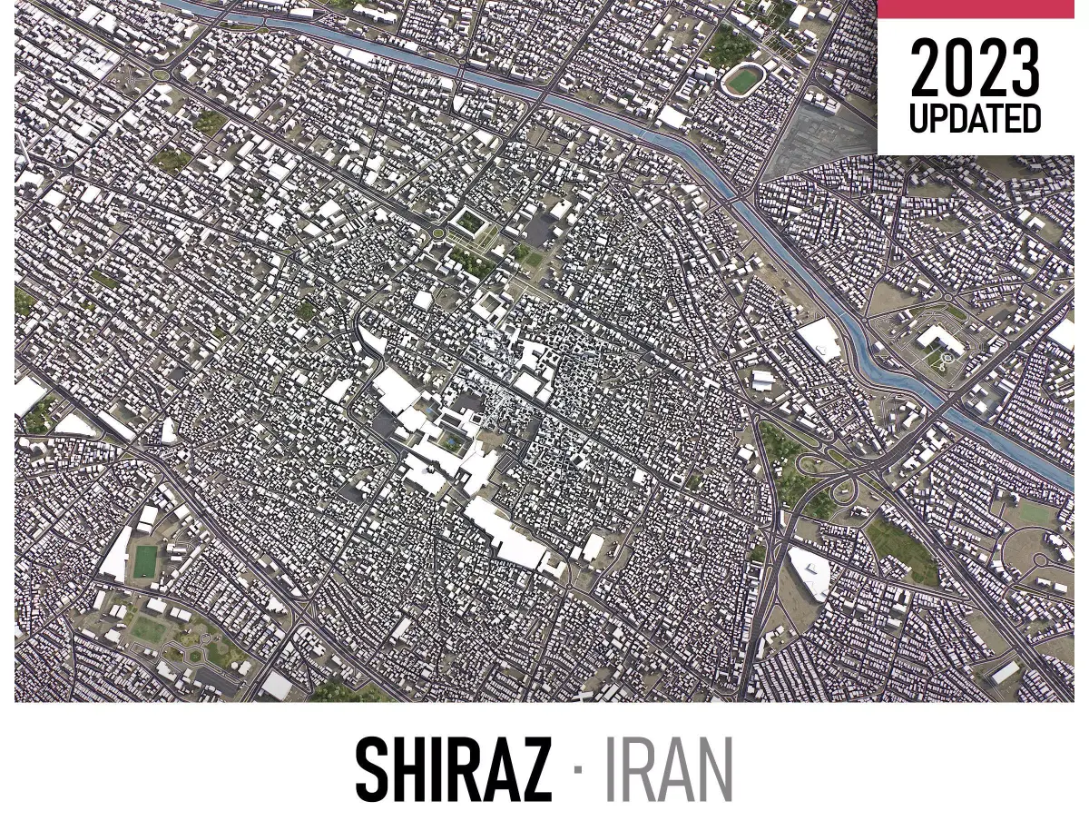 Shiraz Low-poly 3D model