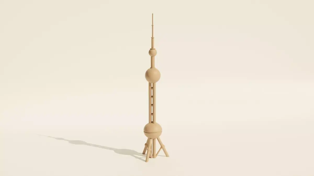 Oriental Pearl TV Tower 3D print model purchase