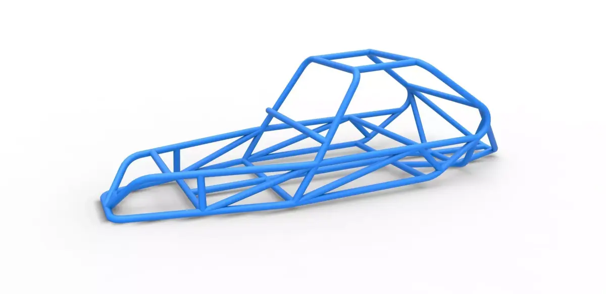Frame for old school Sand Rail buggy Scale 1 to 25 3D print model
