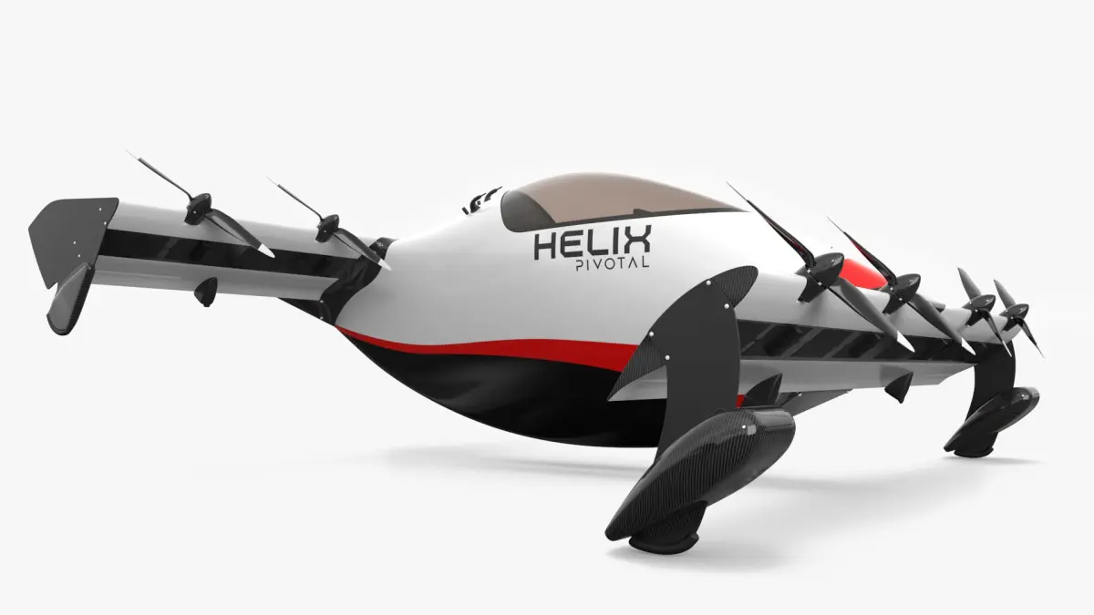 Helix Pivotal Electric VTOL Aircraft 3D model