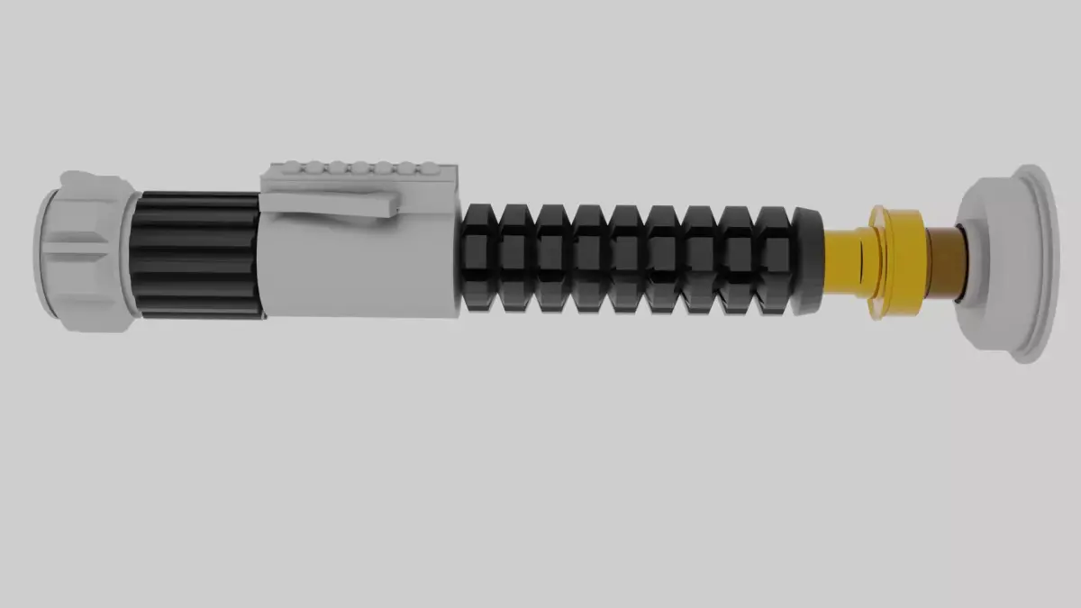 Obi-Wan Wenobi lightsaber 3D model Free 3D model