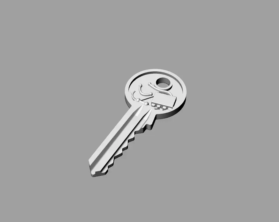 Doctor Who TARDIS Key perception filter Miniature 6th Scale 3D print model