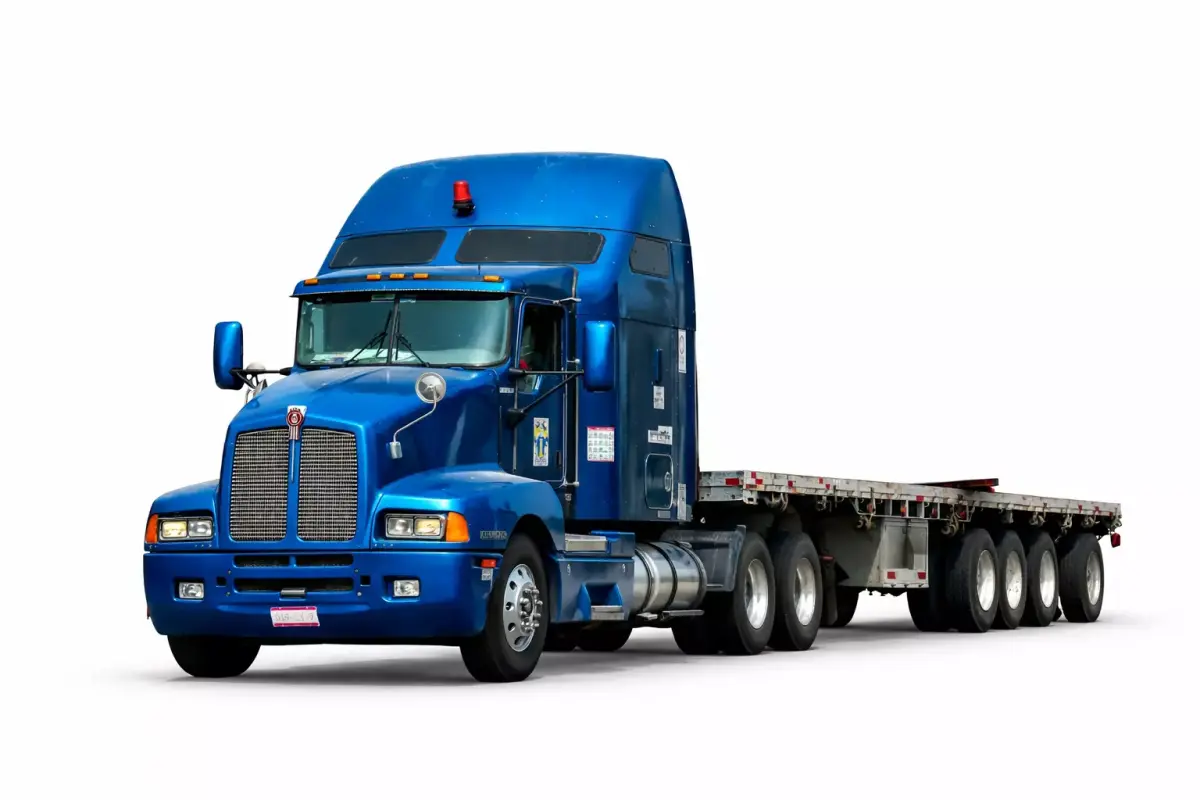 Kenworth W900 Classic Long Nose Semi Truck Model 3D model