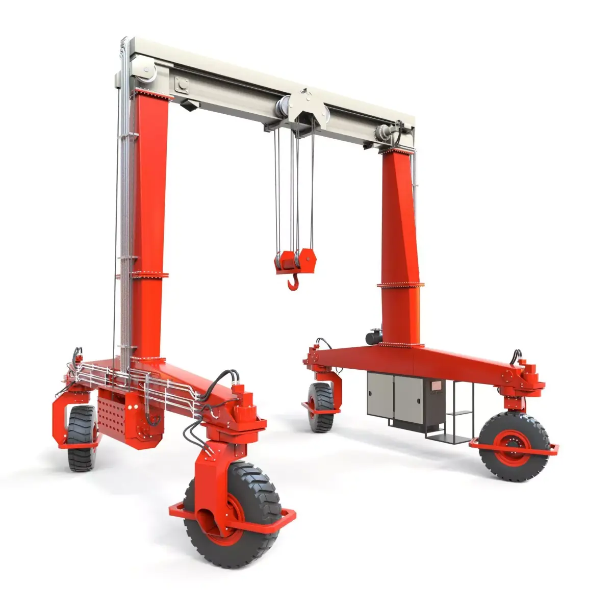 Rubber Tired Gantry Crane Lift 3D model
