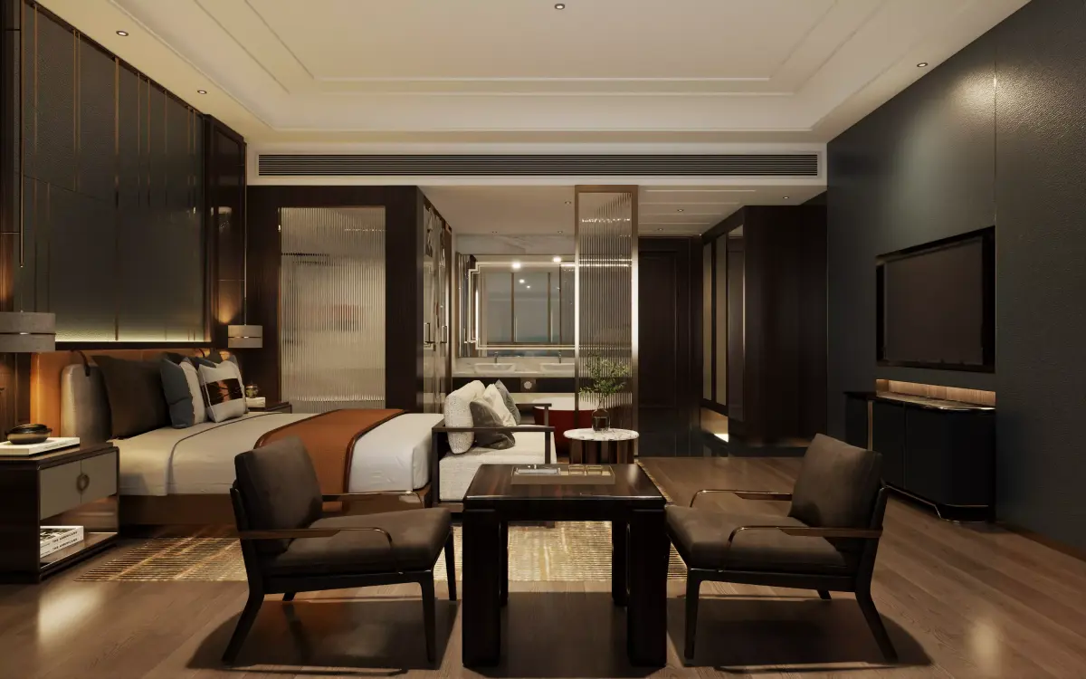 Bedroom Lounge Interior Scene 3D model