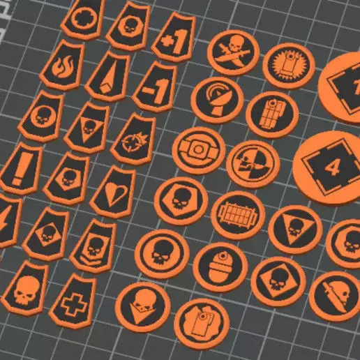 3D Printable Kill Team Tokens 3D print model