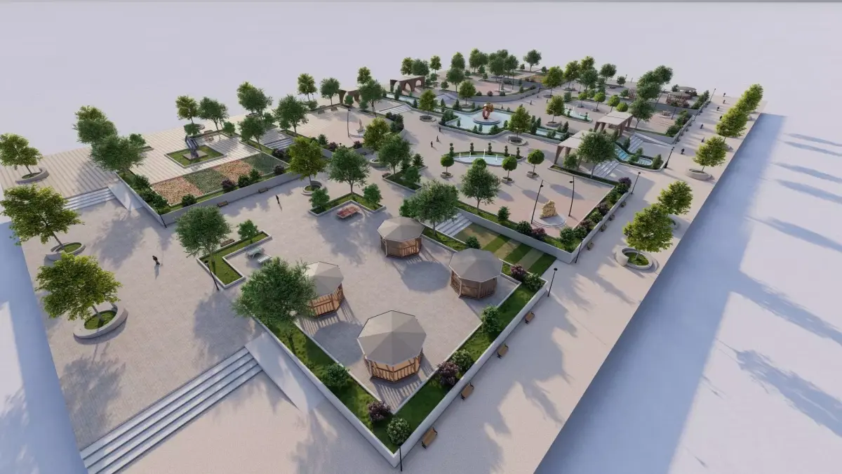 Master park-Regional park project-Private Park Landscape 3D model purchase