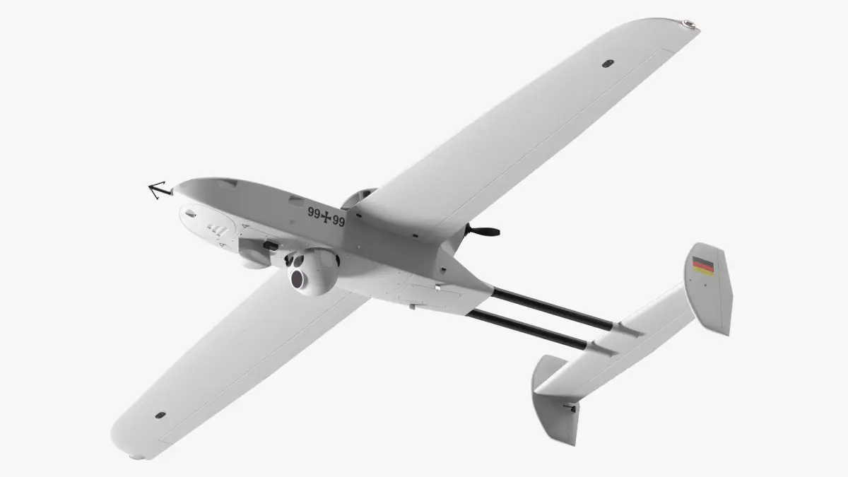 Rheinmetall Luna NG Drone White 3D model