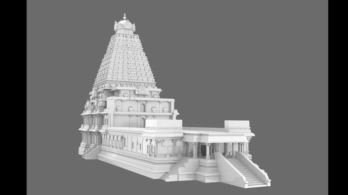 Brihadisvara Temple 3D model