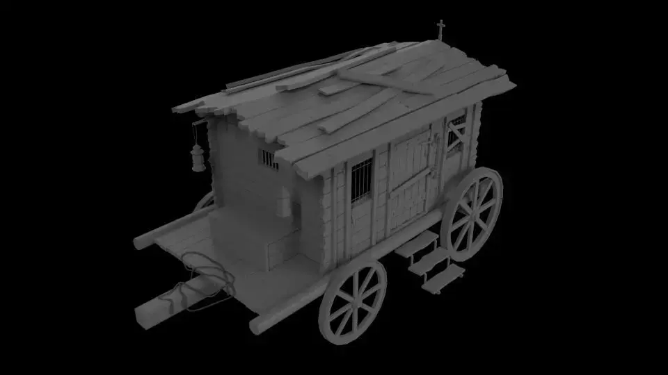 Carriage 3D model shop