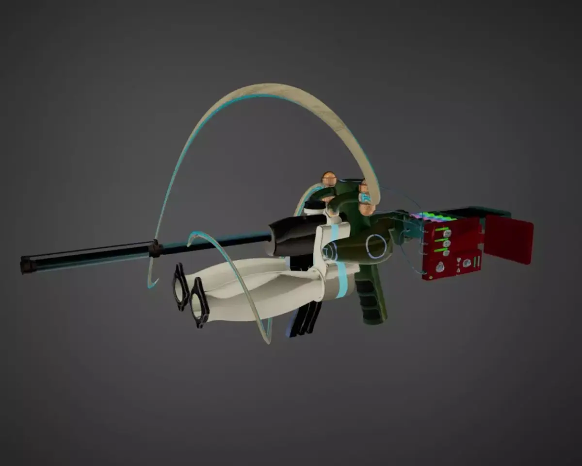 Sci-Fi Energy Rifle  Low-poly 3D model