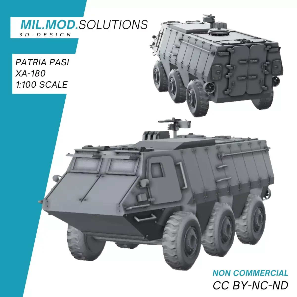 Patria Pasi XA-180 3D print model