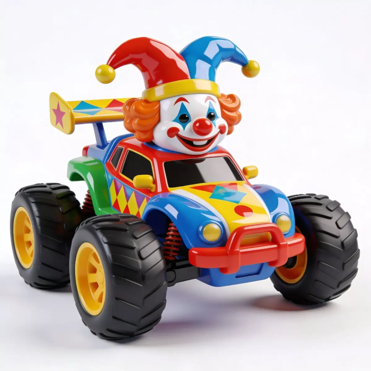 Clown Jester Monster Truck 3D Model Low-poly 3D model