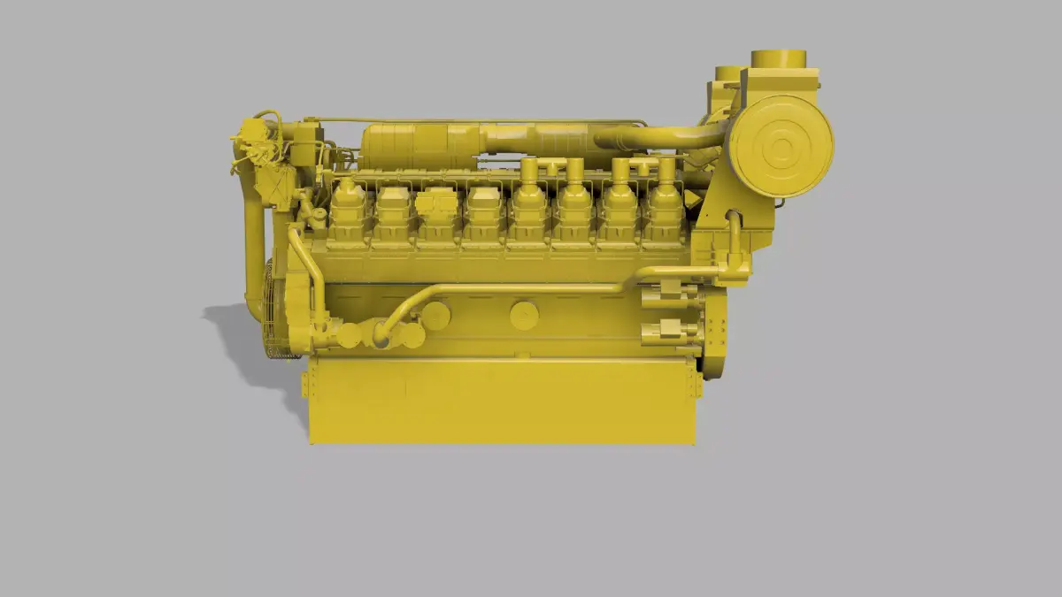 Diesel engine 3516B CAT 3D print model