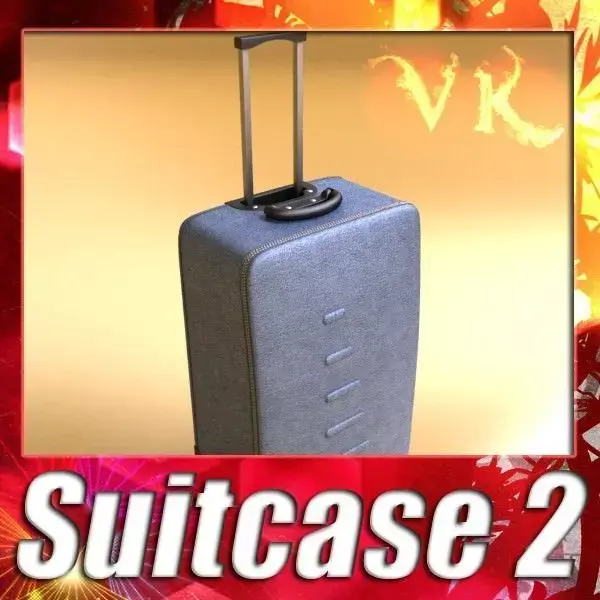 Rolling Suitcase 02 High Detail 3D model
