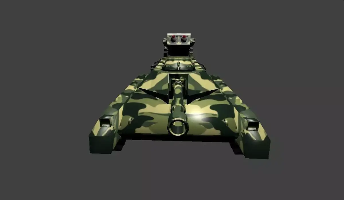 Tanque de Guerra Low-poly 3D model